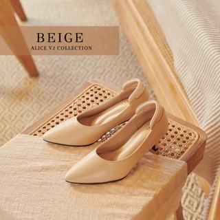 รองเท้า Finest Shoes : Alice Heels V.2 - Classic Beige