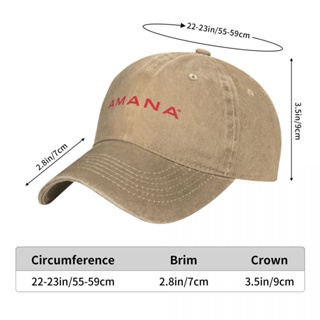 พร้อมส่ง หมวกเบสบอล ผ้าฝ้าย 100% ลายโลโก้ Amana ปรับขนาดได้ สําหรับผู้ชาย และผู้หญิง