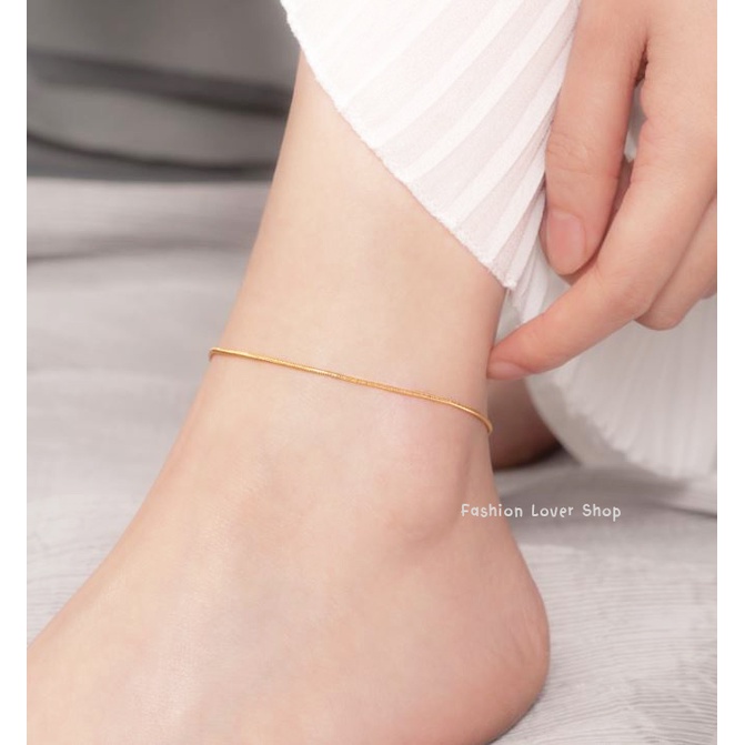 สร้อยข้อเท้า-สร้อยข้อเท้าสำหรับผู้หญิง-anklet-สร้อยข้อเท้าแฟชั่น-สร้อยข้อเท้าสแตนเลส-เรียบหรู