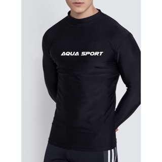 🏊 ของเเท้!! เสื้อว่ายน้ำแขนยาวกันยูวี​ ​🌞 14650 Aqua sport เสื้อใส่เล่นกีฬากันแดด​เสื้อกระชับกันยูวี​ BS146