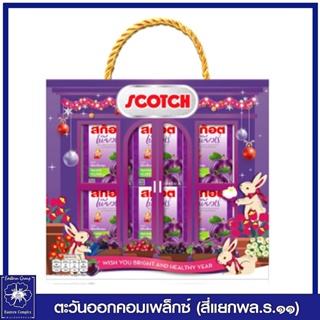 สินค้า [ 1 แพ็ค ] Scotch สก๊อต กิ๊ฟบ็อกซ์ 01 สก๊อตเพียวเร่ พรุนสกัดเข้ม ขนาด 42 มล จำนวน 6 ขวด  2160