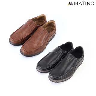 สินค้า MATINO SHOES รองเท้าหนังชาย รุ่น MC/S 7808 -BLACK/BROWN