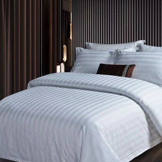 ชุดเครื่องนอนรวมโรงแรม ผ้าปูที่นอน + ปลอกผ้านวม + ปลอกหมอน  มีหลายขนาดให้เลือก