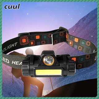 Multifunction Powerful Headlight XPE+COB USB Rechargeable Headlamp Built-in Battery Head Light Waterproof Head Torch Camping Head Lamp Cod