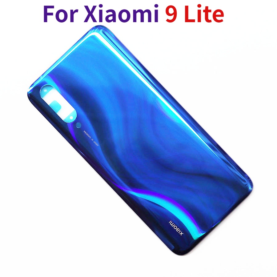 สําหรับ Xiaomi Mi 9 Lite ฝาหลังกระจก ของแท้ , เคสแบตเตอรี่ แบบแข็ง ...