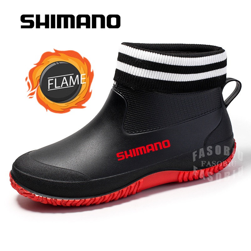 shimano-ใหม่-รองเท้าบูทกันฝน-กันลื่น-กันน้ํา-ทนทาน-เหมาะกับใส่ทํางานกลางแจ้ง-แฟชั่นฤดูหนาว-สําหรับผู้ชาย