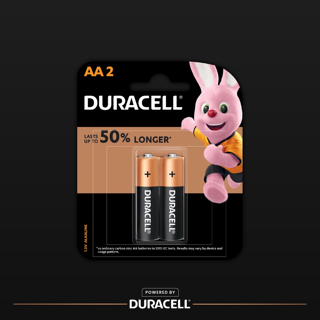 duracell-aa-ถ่านอัลคาไลน์-ดูราเซลล์-aa-สำหรับอุปกรณ์ที่ใช้เป็นประจำทุกวัน-แพ็ค-2-ก้อน