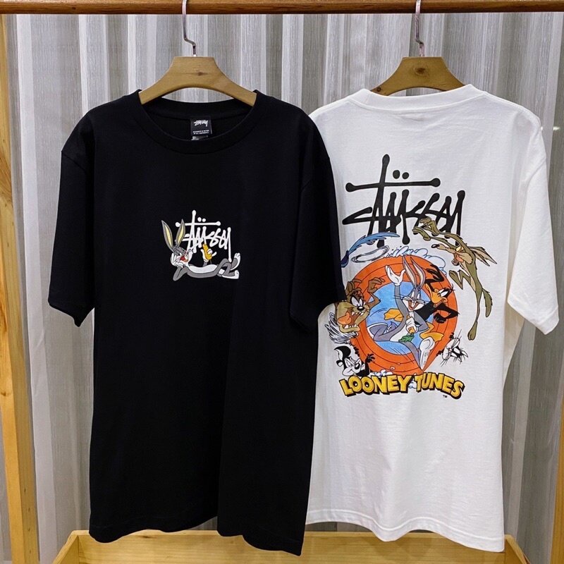 bob-เสื้อยืดแขนสั้น-stussy-ลูนี่ตูน-unisex-tshirt-unisex-tshirt-smlxl2xl3xl-unisex-polo-j