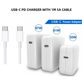 อะแดปเตอร์ชาร์จแล็ปท็อป 30W 61W 87W 96W USB-C Type-C PD สําหรับ Huawei