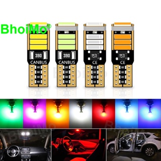 Bhoimo หลอดไฟ LED 168 8SMD T10 W5W 194 7020 DC12V แบบเปลี่ยน สําหรับติดป้ายทะเบียนรถยนต์ ภายใน สวนสาธารณะ