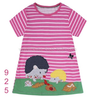 TSG-925 เสื้อยืดเด็กผู้หญิงสีชมพู ลายเม่น Size-120 (5-6Y)