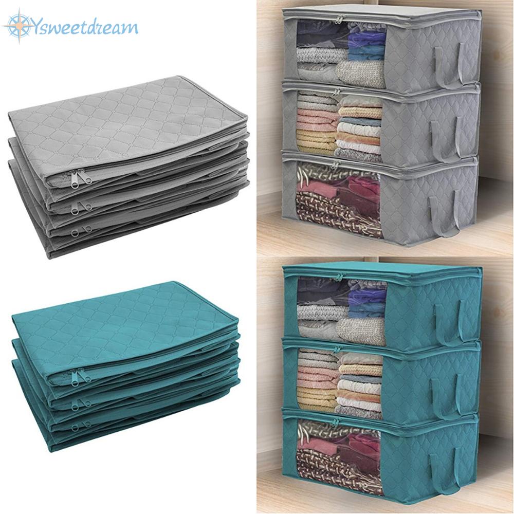 【SWTDRM】Foldable Storage Bag Clothes Blankets Quilt Container Box