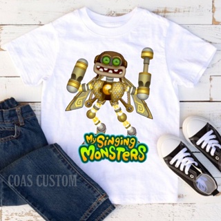 เสื้อยืด พิมพ์ลาย Wubbox my singing monsters สําหรับเด็ก