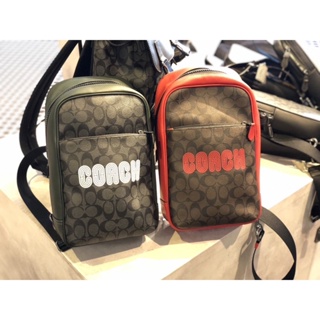 COACH Westway Pack In Colorblock Signature Canvas With Coach Patch CE522
