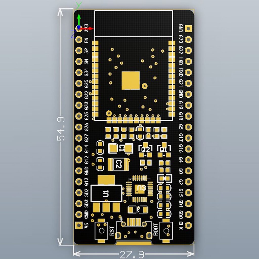 ESP32 WROOM-32 module development board Wi-Fi+BT+BLE MCU module (รุ่น ...