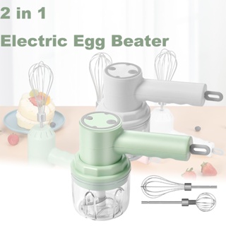 USB 2 In 1 Wireless Electric Garlic Chopper Masher Whisk Egg Beater 3-Speed Control for Baking Room Home Kitchen Accesso