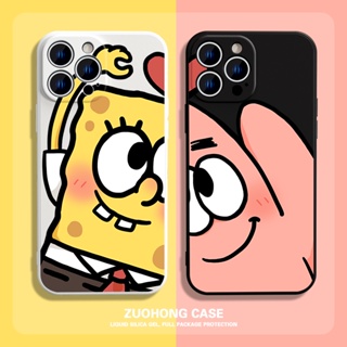 Spongebob couple เคสไอโฟน iPhone 11 8 Plus case X Xr Xs Max Se 2020 cover เคส iPhone 13 12 pro max 7 Plus 14 pro max
