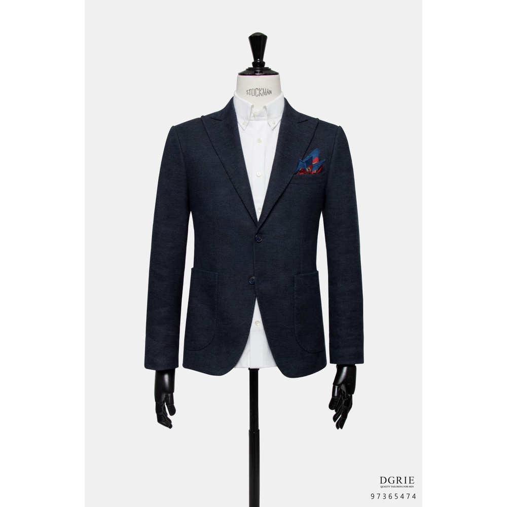 navy-blue-hopsack-r-d-half-lining-jacket-แจ็คเก็ตสูทสีกรม