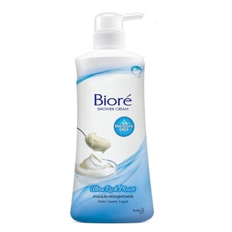 ครีมอาบน้ำบิโอเร-biore-ครีมอาบน้ำ-shower-cream-ขวดปั๊ม-ขนาด-550-มล