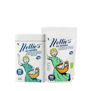 Nellies All Natural ผงซักฟอก โซดาซักผ้า ไร้สารพิษ สําหรับ 100 โหลด 1.5 กก.