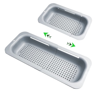 Expandable Colander Strainer Over The Sink, Retractable Kitchen Sink Basket To Wash ,Food Strainers To Drain Pasta