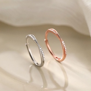 ꒰ แหวน Princess ring เงินแท้ ฟรีไซส์ (Silver925) - Burwoodstore