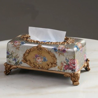 Luxury Tissue Box Fashion Elegant Household living Room Desktop Towel Napkin Tissue Holder