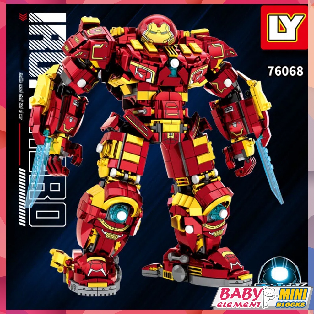 บล็อคตัวต่อ-รูป-marvels-the-avengers-76068-moc-mecha-the-destroyer-diy-ของเล่นสําหรับเด็ก
