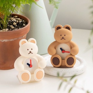 ( พร้อมส่ง ) DONATDONAT Bear Silicone Table Clock นาฬิกาตั้งโต๊ะ