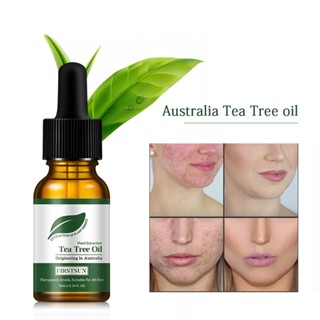 Firstsun Pure Tea Tree น้ำมันหอมระเหย ควบคุมความมัน รักษาสิว ต่อต้านริ้วรอย กระชับรูขุมขน 10 มล.