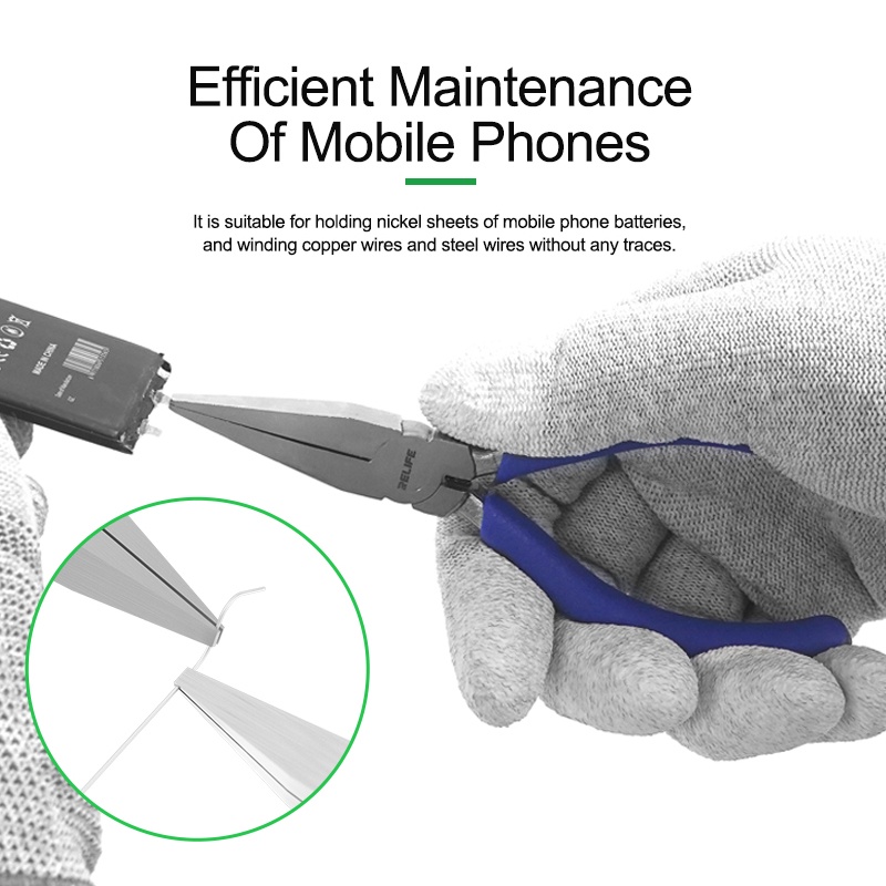 relife-rl-111-คีมปากแบน-5-นิ้ว-เหล็กคาร์บอน-คุณภาพสูง-สําหรับซ่อมแซมโทรศัพท์มือถือ