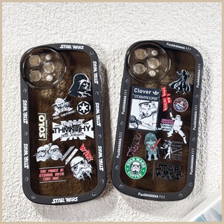 FOR IPHONE 15 6 6S 7 8 14 PLUS X XS XR 11 12 13 MINI MAX PRO Star Wars Oval Soft Case