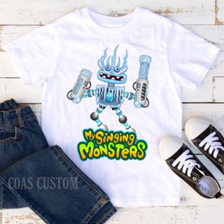 เสื้อยืด พิมพ์ลาย Wubbox my singing monsters สําหรับเด็ก