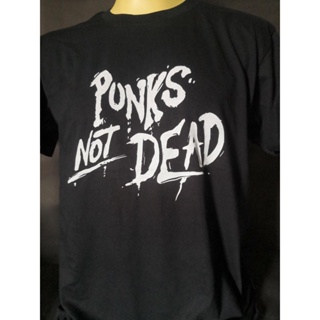 เสื้อยืดเสื้อวงนำเข้า Punks Not Dead The Exploited Anarchy Sex Pistols Punk Rock Retro Style Vintage T-shirt_22