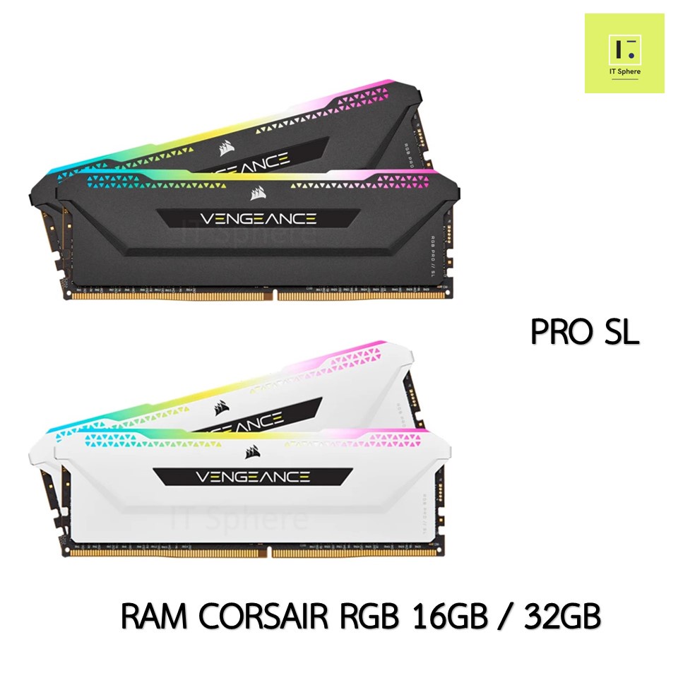 RAM CORSAIR RGB 16GB 32GB BUS 3200 BUS 3600 DDR4 (แรม CORSAIR VENGEANCE ...
