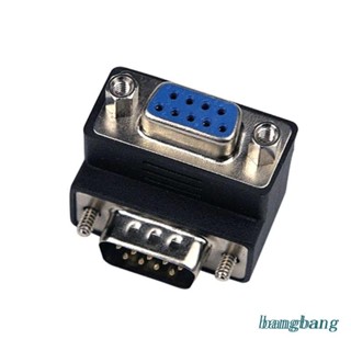 Bang อะแดปเตอร์เชื่อมต่อ DB9pin 90 องศา VGA 9 Pin ตัวผู้ เป็นตัวเมีย DB9 RS232 DB9P