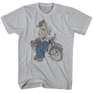 เสื้อยืดผ้าฝ้ายพรีเมี่ยม เสื้อยืด ผ้าฝ้าย พิมพ์ลายการ์ตูน Popeye The Sailor 1960s สไตล์วินเทจ ใส่สบาย สําหรับผู้ชาย BNm