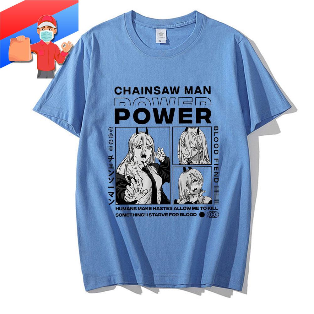 เสื้อยืดสีขาว-chainsaw-man-denji-power-anime-fashion-prints-oversized-t-shirt-women-men-shirts-เสื้อยืด-เสื้อยืดสีพ-23