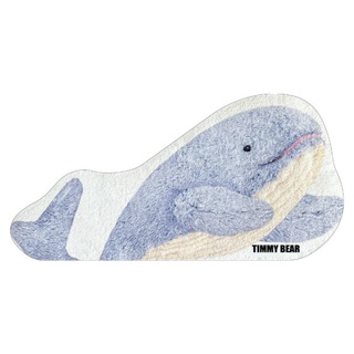 ส่งจากไทย💙🐳🤍 พรม ปลาวาฬ สไตล์เกาหลี พรมน่ารัก พรมเช็ดเท้า rugs พรมแต่งห้อง minimal มินิมอล นุ่มเท้า💙🐳🤍