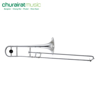 Trombone (Bb Tenor) Custom TB-10 Silver ทรอมโบน by Churairat Music