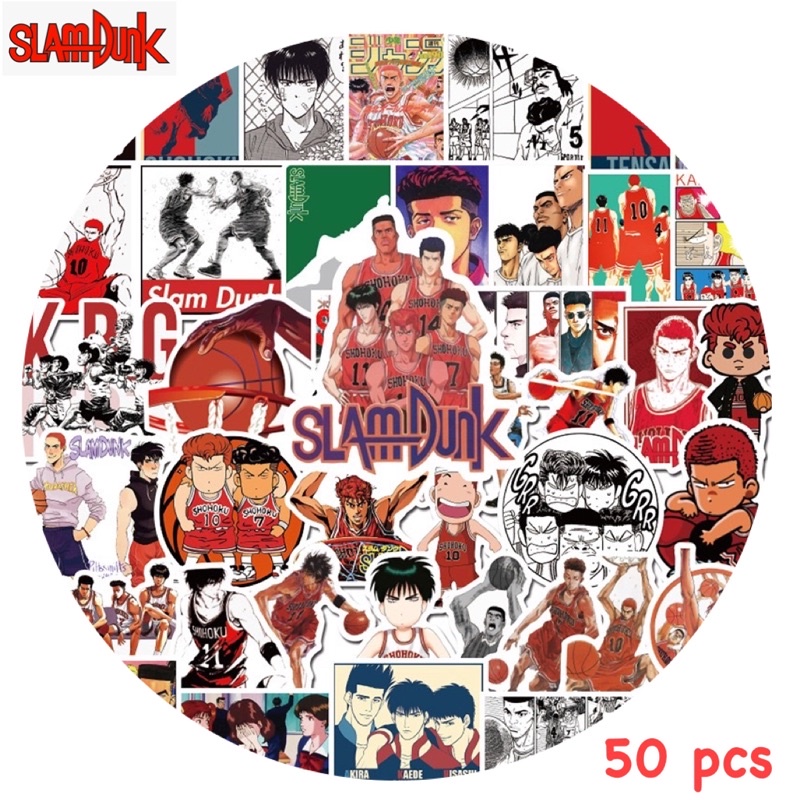 สติ๊กเกอร์-slam-dunk-394-สแลมดังก์-50ชิ้น-บาสเกตบอล-บาส-ลูกบาส-การ์ตูน-สแลมดัง-บาสเก็ตบอล-ห่วงบาส-slamdunk-สะแลม-nba-บาส