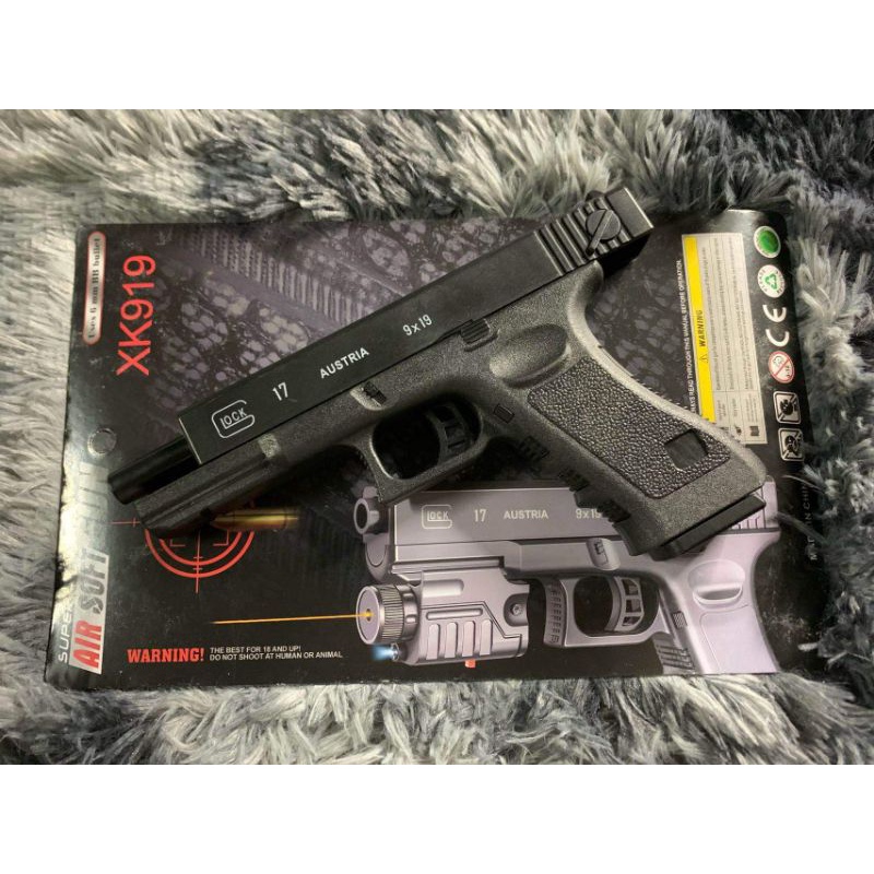 ภาพหน้าปกสินค้าปืนอัดลมราคาถูก glock 17 รับประกันจากทางร้าน