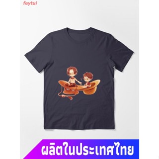 2022  discount One Piece หนึ่งชิ้น อะนิเมะ โจรสลัด Portgas D. Ace,Monkey D. Luffy One Piece Essential T-Shirt เสื้อ_16