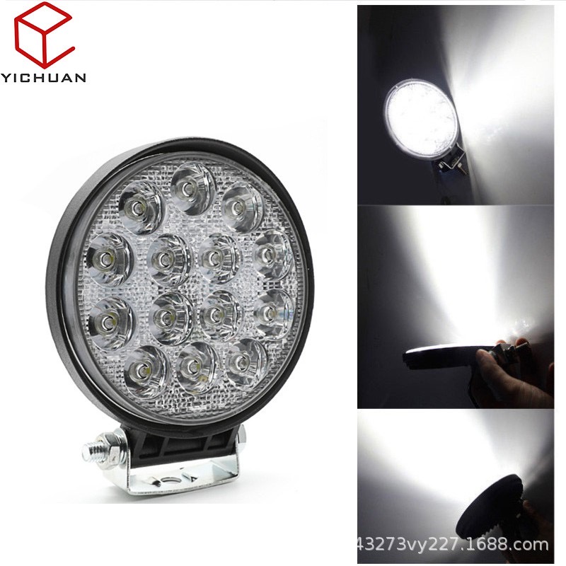ไฟสปอร์ตไลท์-led-ทรงกลม-42w-ไฟตัดหมอกสำหรับรถยนต์ออฟโรด-41442
