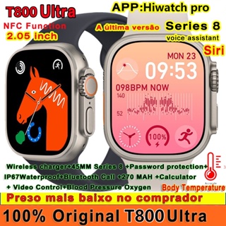 Iwo 13 Max T800 สมาร์ทวอทช์ เชื่อมต่อบลูทูธ หน้าจอมอนิเตอร์ จับเวลา ความถี่ การ์ด Aca สําหรับ Android iPhone