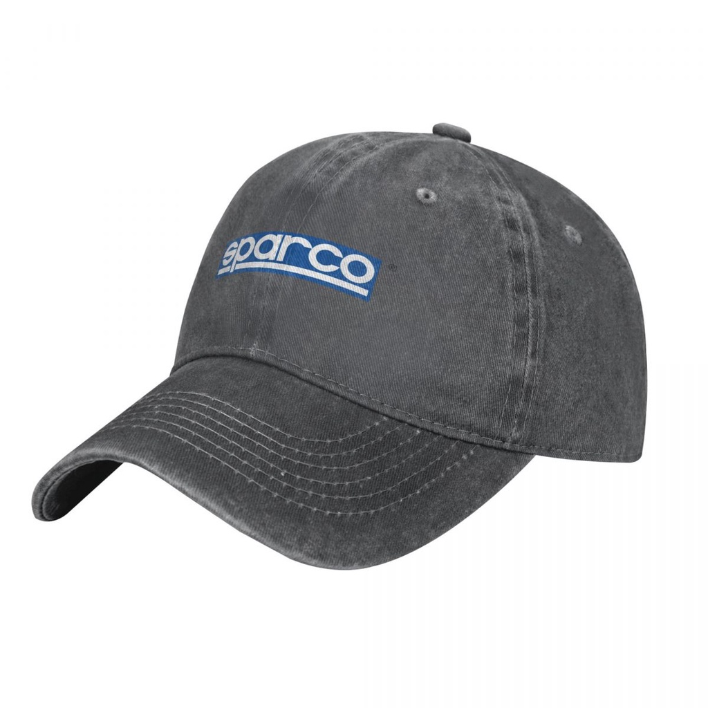 sparco-พร้อมส่ง-หมวกเบสบอล-ผ้าฝ้าย-100-ผ้ายีน-ทรงโค้ง-ปรับขนาดได้-เข้ากับทุกชุด-สําหรับผู้ชาย-และผู้หญิง