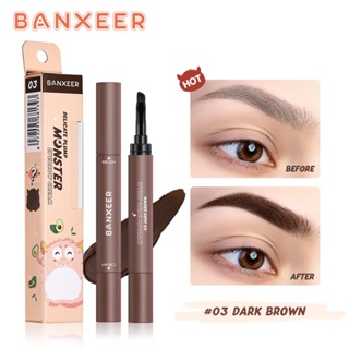 【Limited Stock】BANXEER เจลเขียนคิ้ว กันน้ํา พร้อมแปรง 2 IN 1 ติดทนนาน Eyebrow Gel Cream