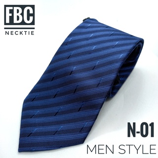 เนคไทสำเร็จรูป ผ้าดี ไม่ต้องผูก แบบซิป Men Zipper Tie Lazy Ties Fashion (FBC BRAND)ทันสมัย เรียบหรู มีสไตล์