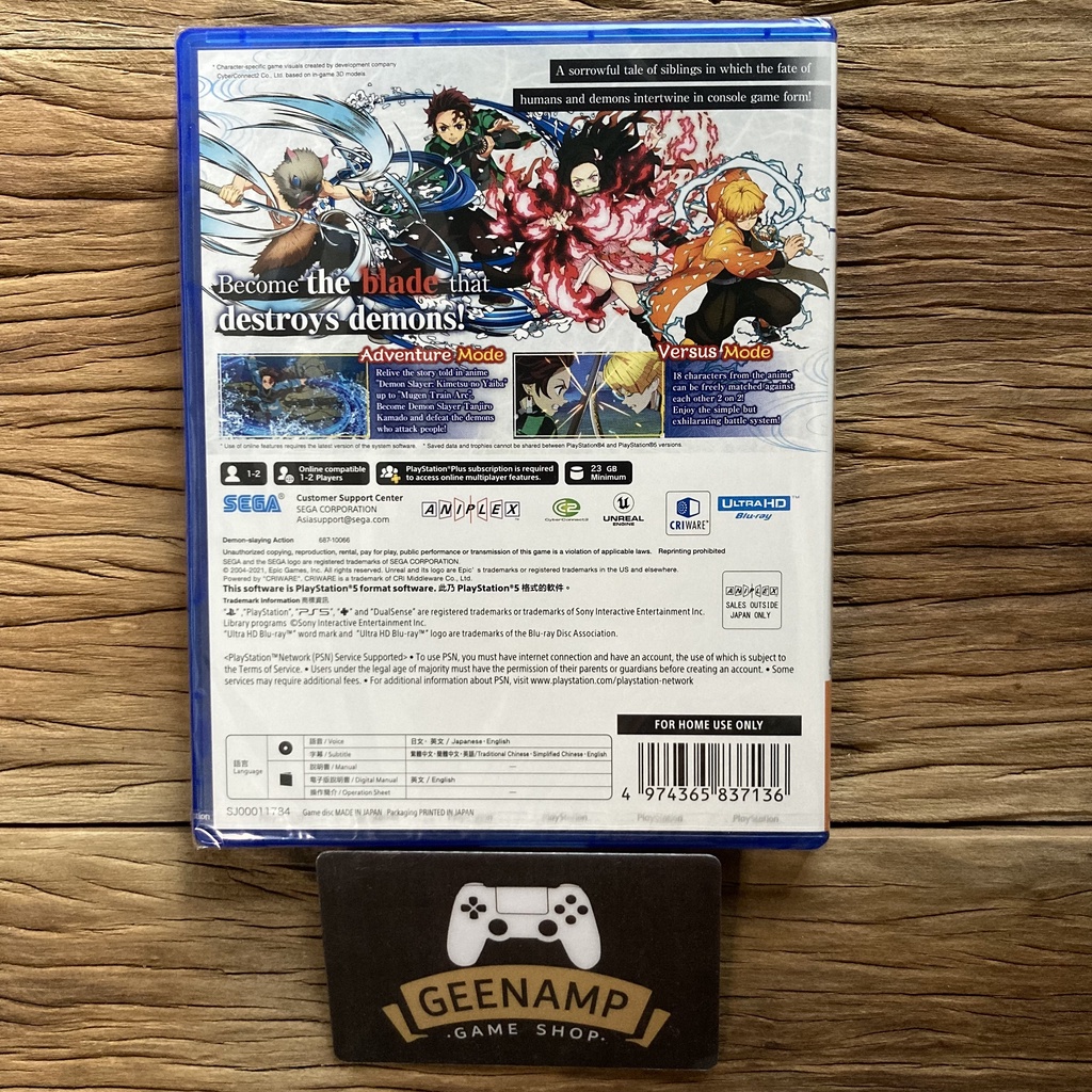 PS5 [มือ1] Demon Slayer : Kimetsu no Yaiba : The Hinokami Chronicles ...