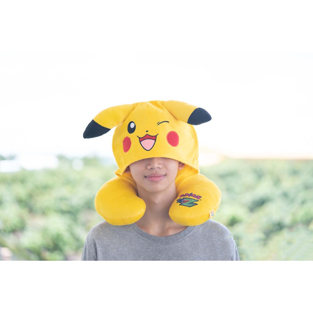 หมอนรองคอมีหมวก-pikachu-ปิกาจู-ในเรื่องpokemon-โปเกม่อน